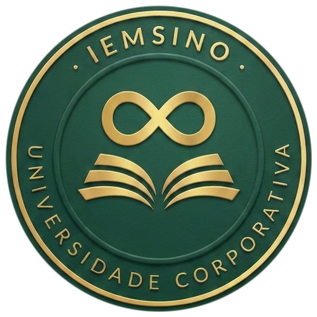 Brasão IEMSINO sobre fundo papel #F4F2EE
